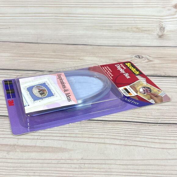 Scotch Keepsake Display Box Oval Photo Safe Craft/Scrapbook Lot of 10 (2/Pk) NOS - Picture 4 of 7